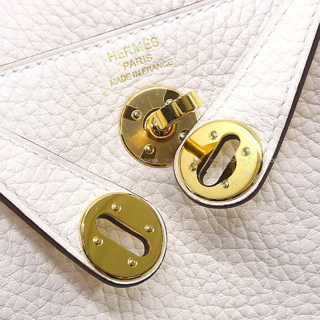 HERMES Shoulder bag Lindy 20 mini Nata Taurillon Clemence Gold HW Stamp K[BRAND NEW][Authentic]