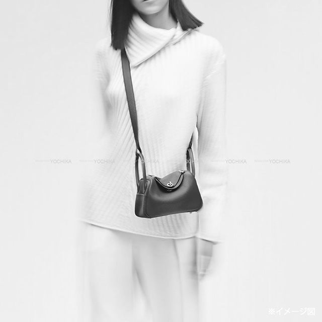 HERMES Shoulder bag Lindy 20 mini Nata Taurillon Clemence Gold HW Stamp K[BRAND NEW][Authentic]