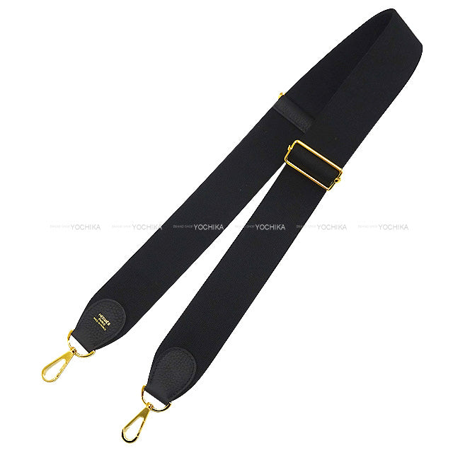 HERMES Shoulder bag Evelyne 29 PM Noir (Black) Taurillon Leather Gold HW Stamp D[EXCELLENT][Authentic]