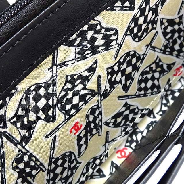 2023 Cruise CHANEL long wallet Matelasse Cocomark Flag Inner Print Flap Noir (Black)/Beige/Blanc (White)/Red Graind Calf(Caviarskin) Champagne Gold HW AP3133[BRAND NEW][Authentic]