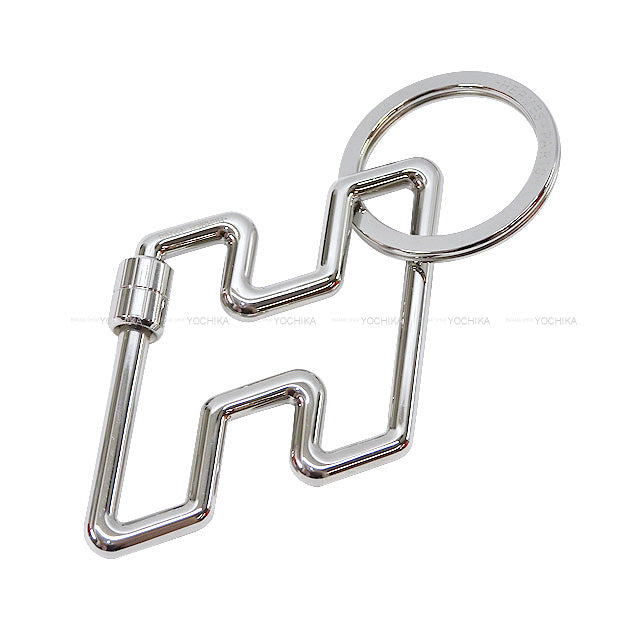 HERMES keyring(key holder) H Too Speed Silver Palladium plated[BRAND NEW][Authentic]