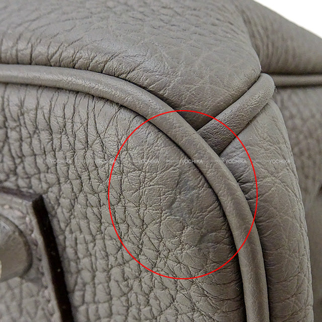 HERMES Handbag Birkin35 Etain Veau Togo Silver HW Stamp K[BRAND NEW][Authentic]