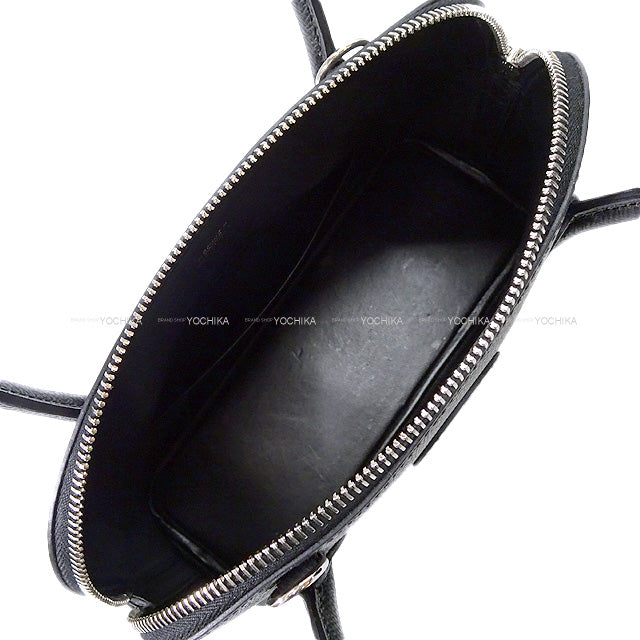 HERMES Shoulder bag Bolide27 Noir (Black) Veau Epsom Silver HW Stamp D[EXCELLENT][Authentic]