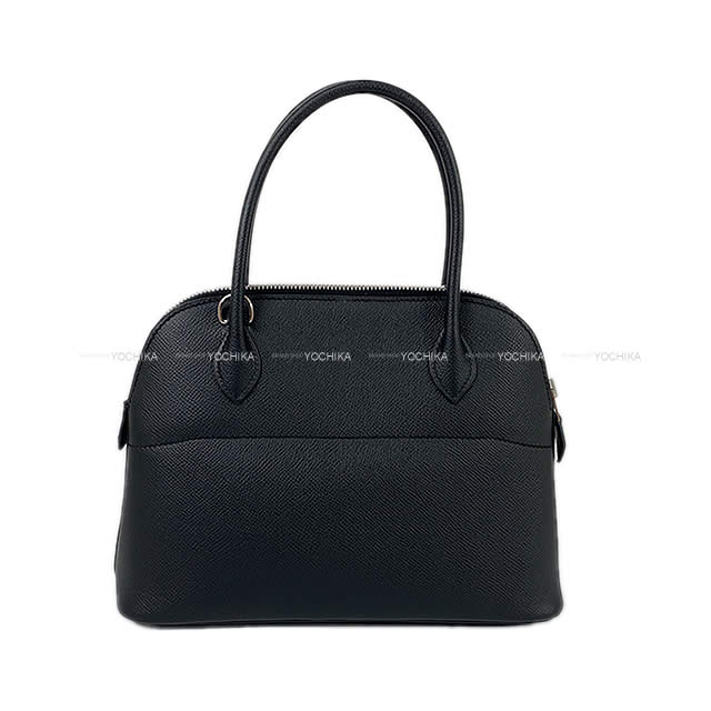 HERMES Shoulder bag Bolide27 Noir (Black) Veau Epsom Silver HW Stamp D[EXCELLENT][Authentic]