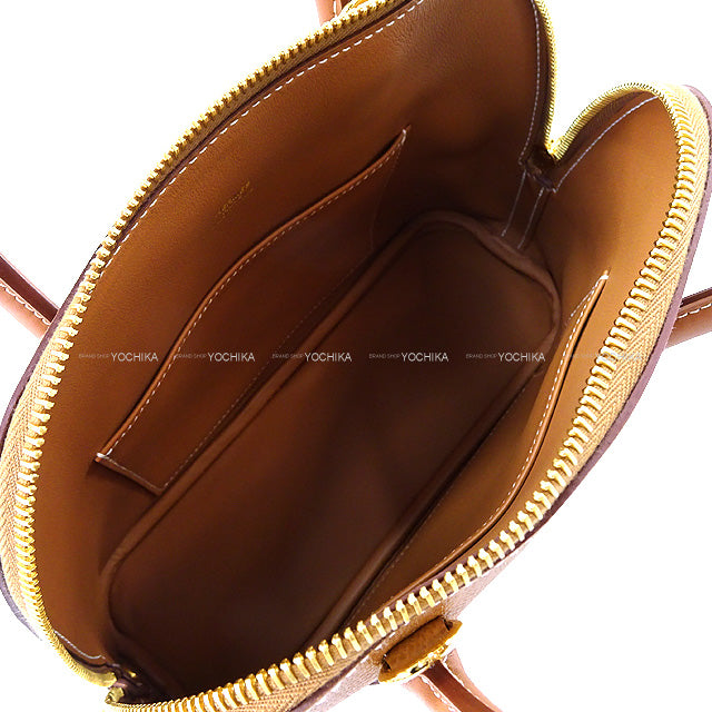 HERMES Shoulder bag Bolide1923 25 En Desordre Gold Veau Epsom/Veau Swift/Vache Hunter Gold HW Stamp U[EXCELLENT][Authentic]