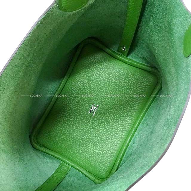 HERMES Handbag Picotin Lock 18 PM Vert Yucca Taurillon Clemence Silver HW Stamp B[BRAND NEW][Authentic]