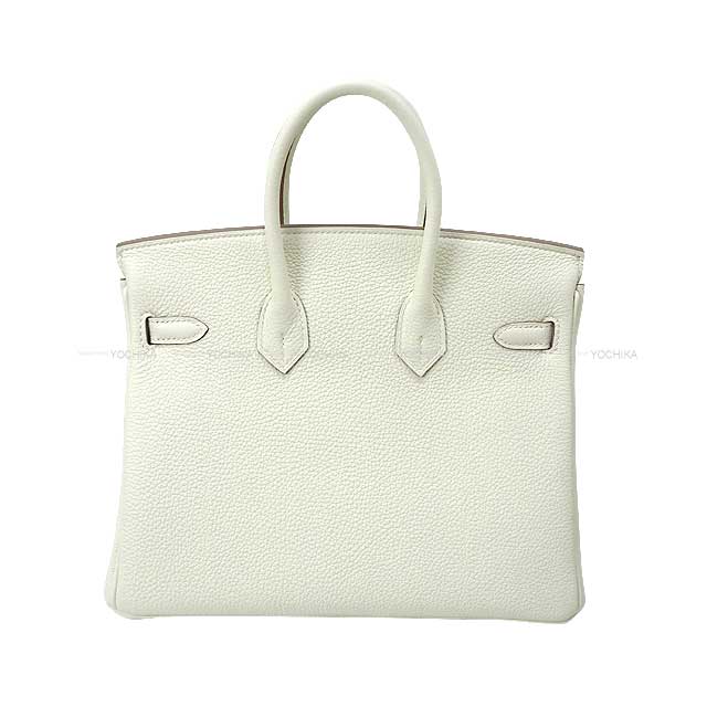 HERMES Handbag Birkin25 Mushroom Veau Togo Silver HW Stamp B[BRAND NEW][Authentic]