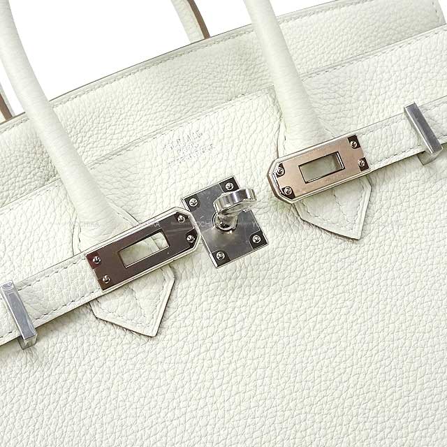 HERMES Handbag Birkin25 Mushroom Veau Togo Silver HW Stamp B[BRAND NEW][Authentic]