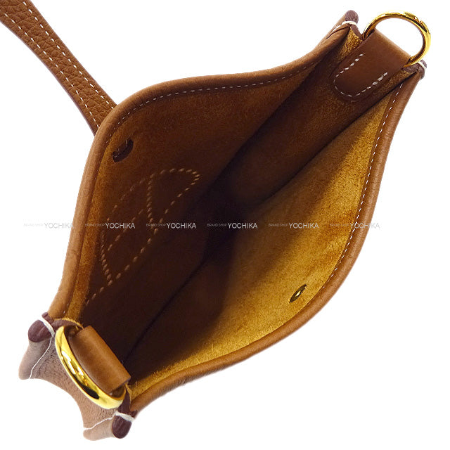 HERMES Shoulder bag Evelyne 16 TPM Gold Taurillon Clemence Gold HW Stamp B[BRAND NEW][Authentic]