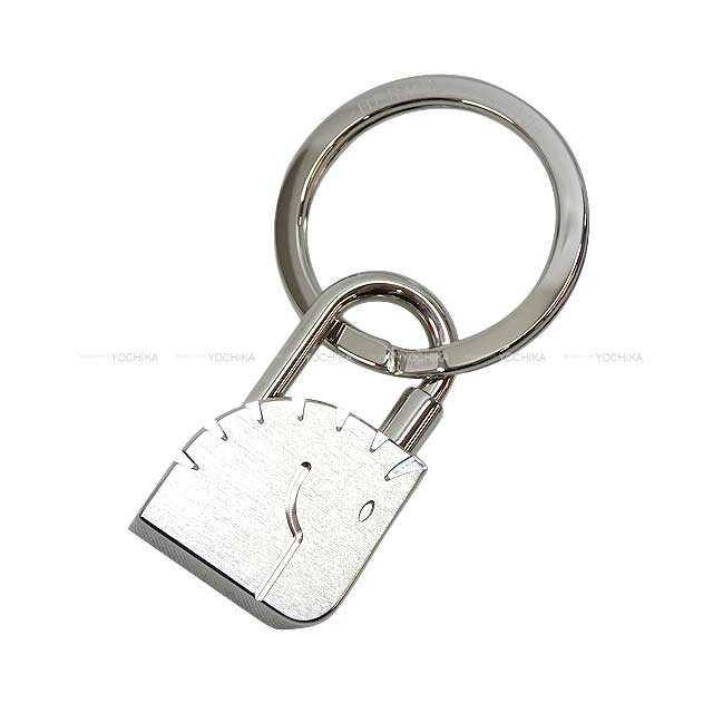 HERMES keyring(key holder) metal key chain Candena Horse Cheval Charm Silver Silver HW[EXCELLENT][Authentic]