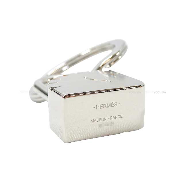 HERMES keyring(key holder) metal key chain Candena Horse Cheval Charm Silver Silver HW[EXCELLENT][Authentic]