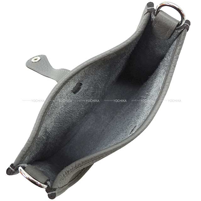 HERMES Shoulder bag Evelyne 16 TPM Gris Meyer Taurillon Clemence Silver HW Stamp W[EXCELLENT][Authentic]