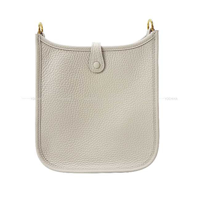 HERMES Shoulder bag Evelyne 16 TPM Beton Taurillon Clemence Gold HW Stamp U[EXCELLENT][Authentic]