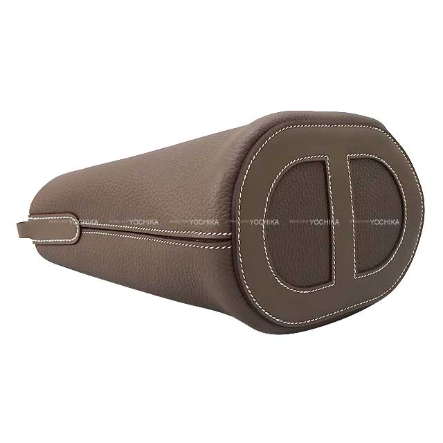 HERMES Handbag In the Loop 18 Etoupe Taurillon Clemence/Veau Swift Silver HW Stamp K[BRAND NEW][Authentic]