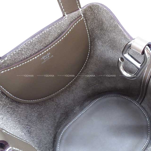 HERMES Handbag In the Loop 18 Etoupe Taurillon Clemence/Veau Swift Silver HW Stamp K[BRAND NEW][Authentic]