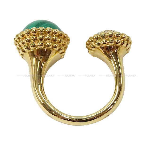 Van Cleef & Arpels ring Perlee couleurs Between the Finger ring #51 K18YG/Malachite/Diamonde Gold HW VCARO9SU00[EXCELLENT][Authentic]