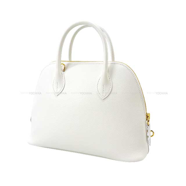 HERMES Shoulder bag Bolide1923 25 Blanc (White) Evercolor Gold HW Stamp B[BRAND NEW][Authentic]