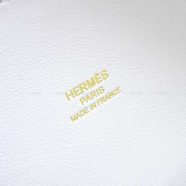 HERMES Shoulder bag Bolide1923 25 Blanc (White) Evercolor Gold HW Stamp B[BRAND NEW][Authentic]