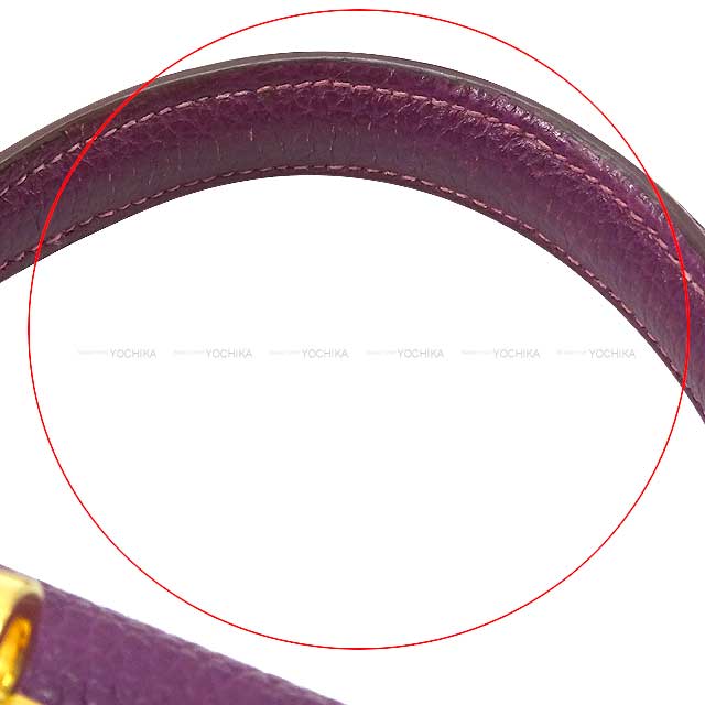 [Pre-loved] HERMES Shoulder bag Kelly25 Retourne Anemone Veau Jonathan Gold HW Stamp □R[USED A][Authentic]