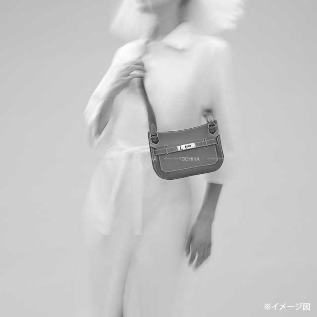 HERMES Shoulder bag Jypsiere Mini Noir (Black) Veau Tadelakt Gold HW Stamp B[BRAND NEW][Authentic]