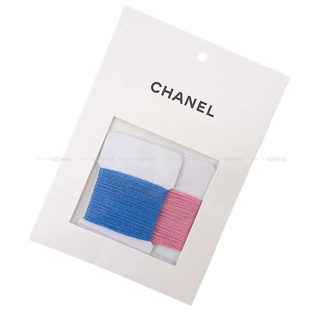 [Pre-loved] 2021 S/S CHANEL Hooded sweatshirt Hooded Knit Pullover #36 Blue/Pink Cashmere P70408[LIKE NEW][Authentic]