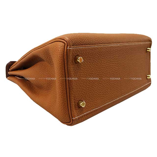 [Pre-loved] HERMES Shoulder bag Kelly28 Retourne Gold Veau Jonathan Gold HW Stamp U[LIKE NEW][Authentic]