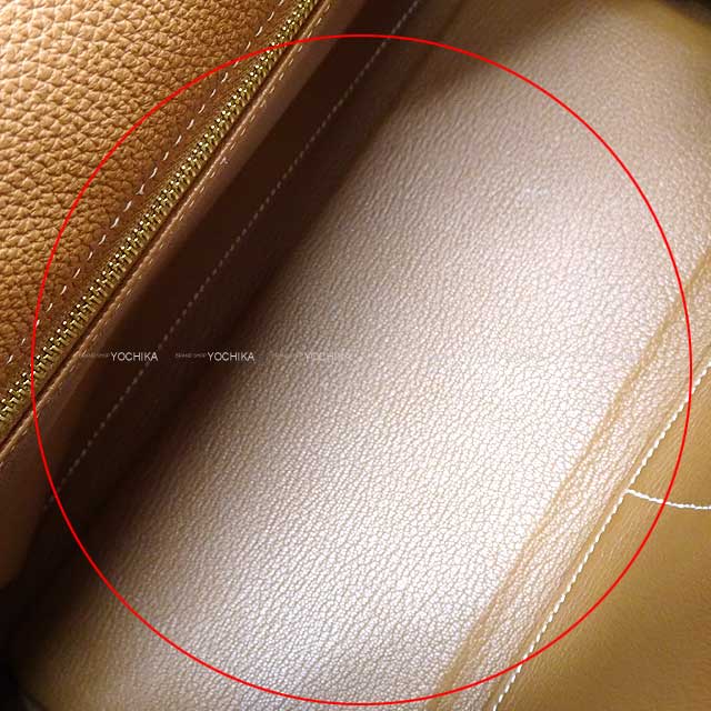 [Pre-loved] HERMES Shoulder bag Kelly28 Retourne Gold Veau Jonathan Gold HW Stamp U[LIKE NEW][Authentic]