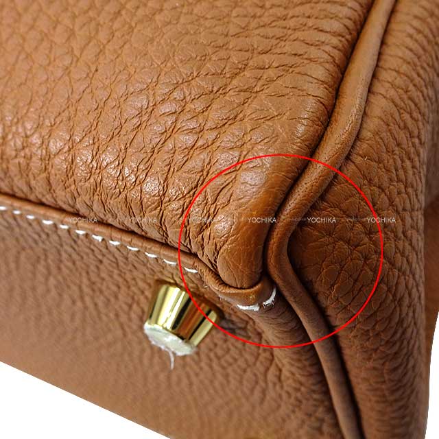 [Pre-loved] HERMES Shoulder bag Kelly28 Retourne Gold Veau Jonathan Gold HW Stamp U[LIKE NEW][Authentic]