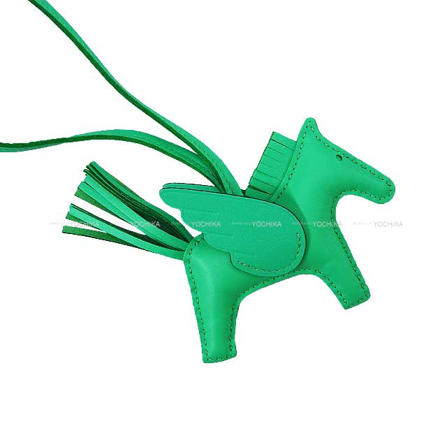 HERMES bag charm Rodeo Pegasus PM SO GREEN Vert comics Agneau Milo/Veau Swift Stamp K[BRAND NEW][Authentic]
