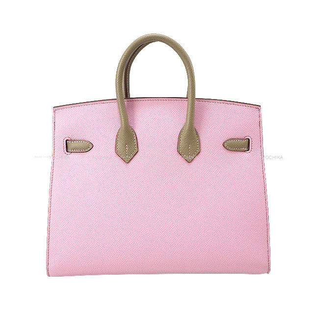HERMES Handbag Birkin25 Sellier Personal Order Mauve sylvestre/Gris Asphalte Ever Grain Mat Gold HW Stamp U[BRAND NEW][Authentic]