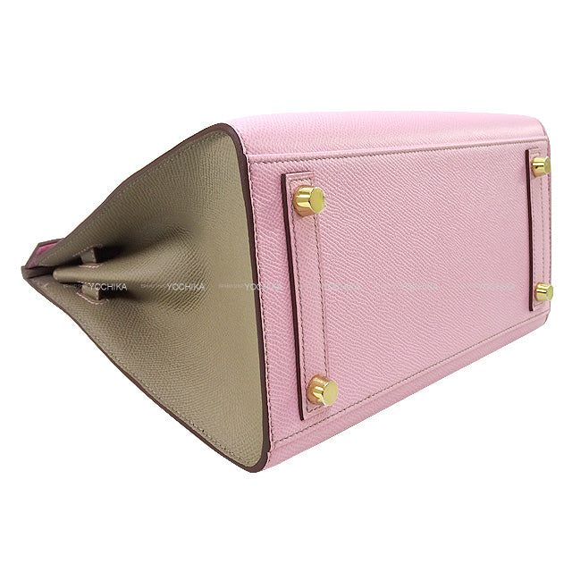 HERMES Handbag Birkin25 Sellier Personal Order Mauve sylvestre/Gris Asphalte Ever Grain Mat Gold HW Stamp U[BRAND NEW][Authentic]