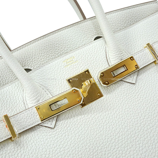 HERMES Handbag Birkin30 Mushroom Veau Togo Gold HW Stamp B[BRAND NEW][Authentic]