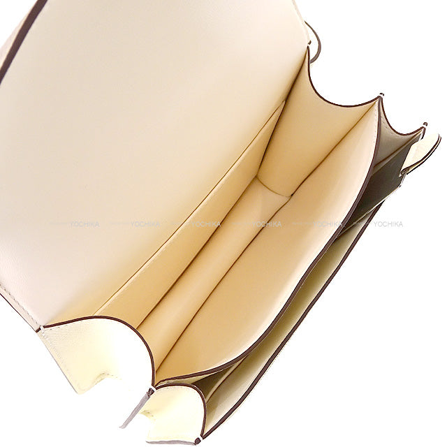 HERMES Shoulder bag Constance 3 18 Miroir Nata/Lime Ever Grain/Lacquer Lacquer Stamp B[BRAND NEW][Authentic]