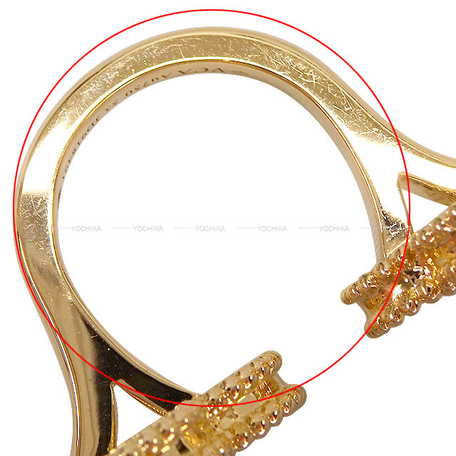 [Pre-loved] Van Cleef & Arpels ring Magic Alhambra Bague Entre les Doigts #53 K18YG/Mother of Pearl #53 Gold HW VCARN05553[LIKE NEW][Authentic]