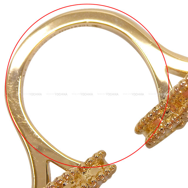 [Pre-loved] Van Cleef & Arpels ring Magic Alhambra Bague Entre les Doigts #53 K18YG/Mother of Pearl #53 Gold HW VCARN05553[LIKE NEW][Authentic]