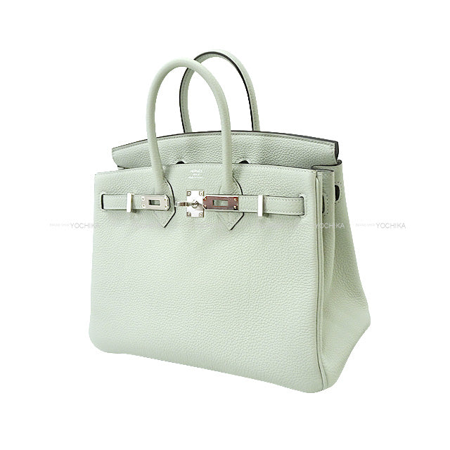 HERMES Handbag Birkin25 Gris Neve Veau Togo Silver HW Stamp B[BRAND NEW][Authentic]