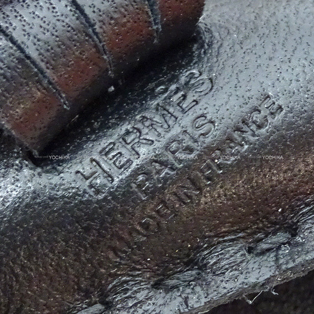 HERMES bag charm Hippo Seahorse Noir (Black) Agneau Milo Stamp B[EXCELLENT][Authentic]