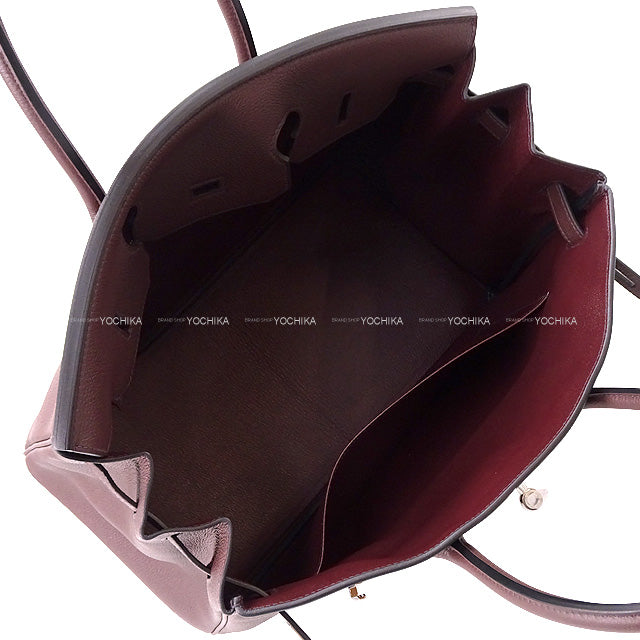 HERMES Handbag Birkin35 Rouge Sellier Veau Jonathan Silver HW Stamp B[BRAND NEW][Authentic]