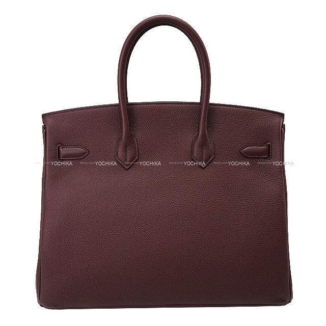 HERMES Handbag Birkin35 Rouge Sellier Veau Jonathan Silver HW Stamp B[BRAND NEW][Authentic]