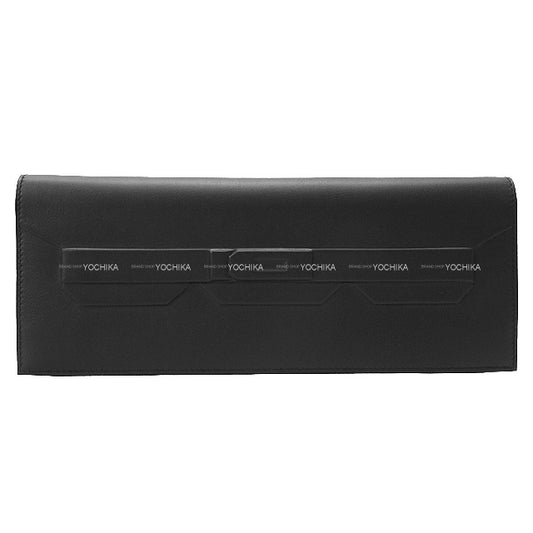 HERMES Clutch bag Pochette Birkin shadow Noir (Black) Evercalf Stamp B[BRAND NEW][Authentic]