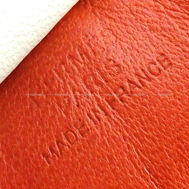 HERMES bag charm Rodeo PM Cornaline/Craie/Magnolia Agneau Milo/Clinoran(Crinoline) Stamp B[EXCELLENT][Authentic]