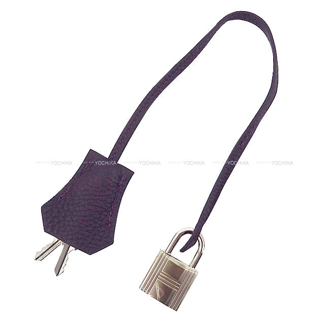 HERMES Handbag Birkin40 Cassis Veau Jonathan Silver HW Stamp D[EXCELLENT][Authentic]