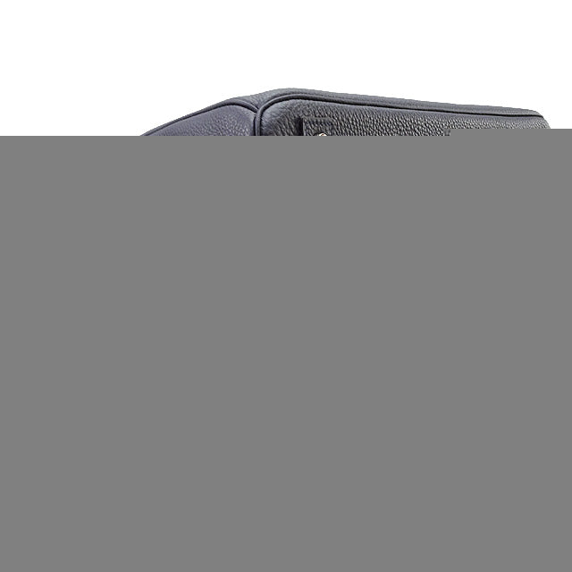 HERMES Handbag Haut a Courroies 40 Bicolor Bleu Nuit/Noir (Black) Veau Jonathan Silver HW Stamp C[EXCELLENT][Authentic]