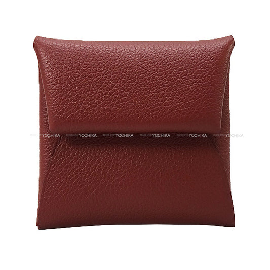 HERMES change purse Bastia Rouge H Evercolor Silver HW Stamp B[BRAND NEW][Authentic]