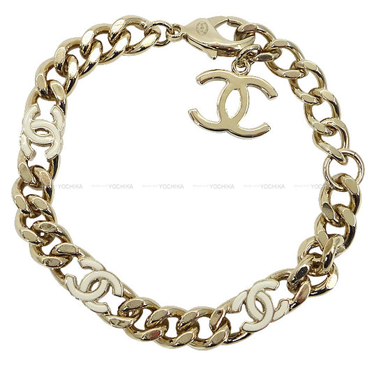 2022 SS CHANEL bracelet COCO Mark Chain Champagne Gold HW B22 AB8299[BRAND NEW][Authentic]