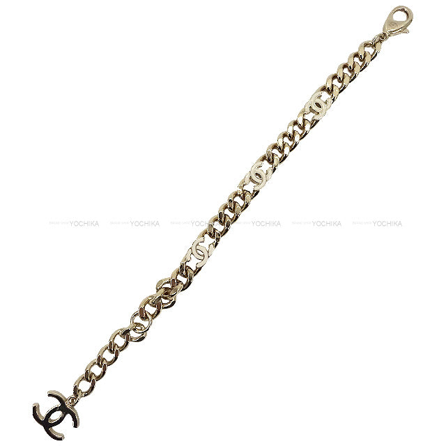 2022 SS CHANEL bracelet COCO Mark Chain Champagne Gold HW B22 AB8299[BRAND NEW][Authentic]