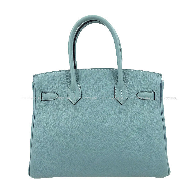 [Pre-loved] HERMES Handbag Birkin30 Ciel Veau Togo Silver HW Stamp Y[LIKE NEW][Authentic]