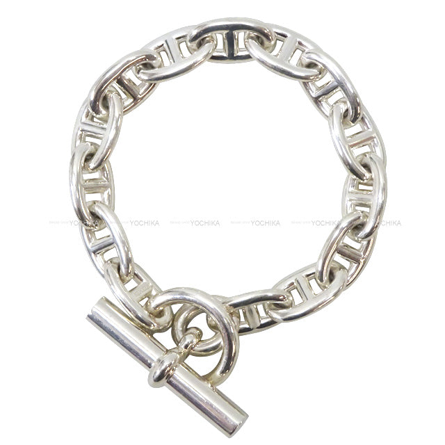 HERMES bracelet Chaine D'ancre MM 14 Links  Silver925[EXCELLENT][Authentic]