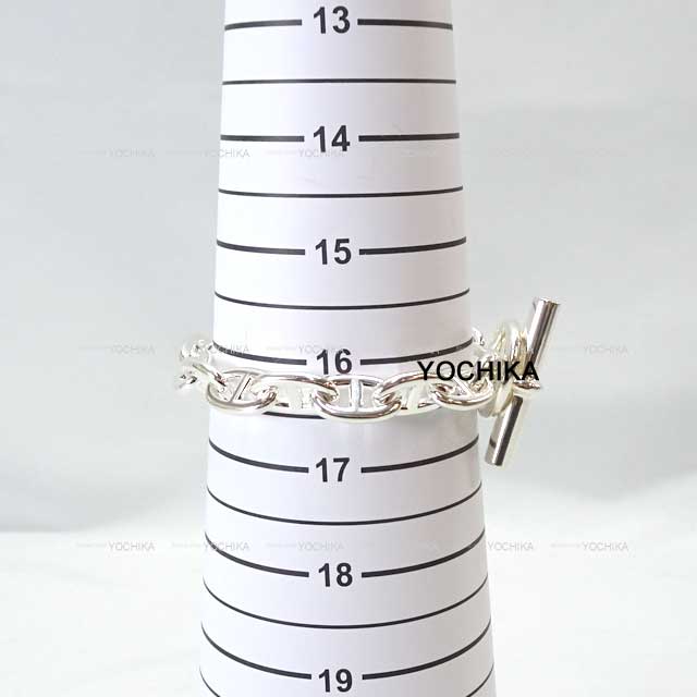 HERMES bracelet Chaine D'ancre MM 15 Links Silver Silver925 (SV925 Ag925)[EXCELLENT][Authentic]