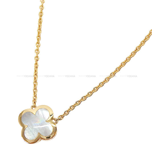 Van Cleef & Arpels necklace pure Alhambra Mother of Pearl/K18 Yellow gold Gold HW VCARA39700[EXCELLENT][Authentic]